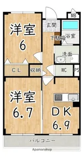 コート アプルーバル ネオ【3階】の間取り
