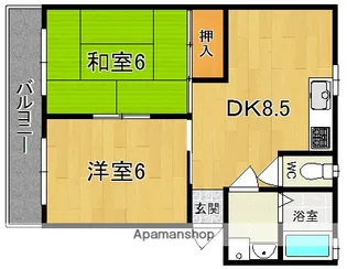 筒井マンション【3階】の間取り