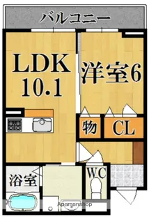 シャーメゾン ボヌール B棟【1階】の間取り