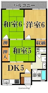 中津ハイツB(ナカツ)【2階】の間取り