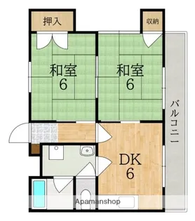 クレアコート精華【3階】の間取り