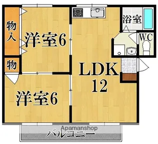 コーポ宝来II【2階】の間取り