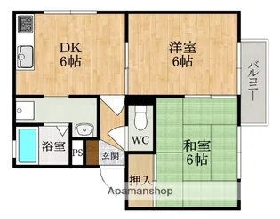 ベルメゾン【2階】の間取り