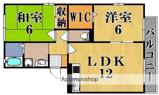 リビングタウン木津南 A棟【1階】の間取り