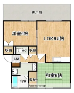 シャンピア平城I【1階】の間取り