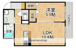 シャーメゾン京終【1階】の間取り