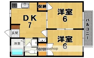 ドミール立野【2階】の間取り