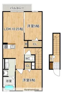 エスペランサ法華寺【2階】の間取り