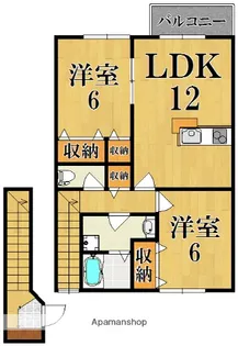 アビタシオンII【2階】の間取り