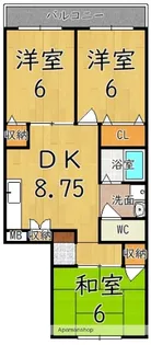 グリーンヒルズ【2階】の間取り