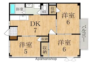奈良県天理市西長柄町【アパート】の間取り