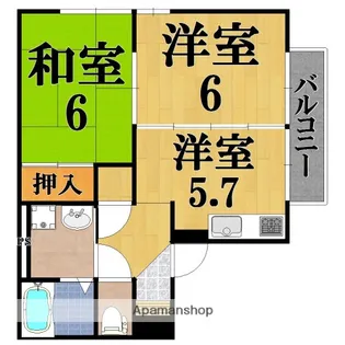 スペースMHM A棟【1階】の間取り