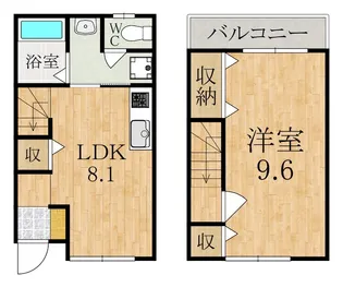 プリムローズA【105号室】の間取り
