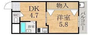 森田マンション【3階】の間取り