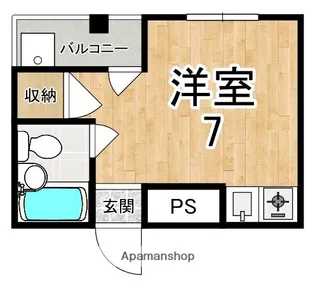 泉都ハイツ天理F棟【2階】の間取り