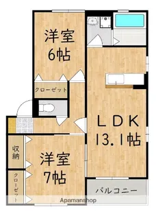 フローレンスII【2階】の間取り