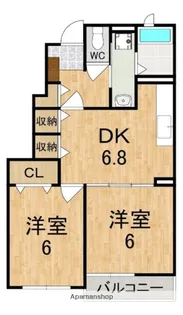 レイ・ミノール【1階】の間取り