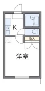 レオパレスウェストコート【204号室】の間取り