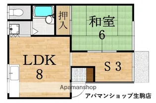 マウンテンビラII【1階】の間取り