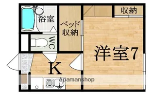 レオパレス優豊【1階】の間取り