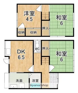 奈良県奈良市法蓮町【一戸建】の間取り