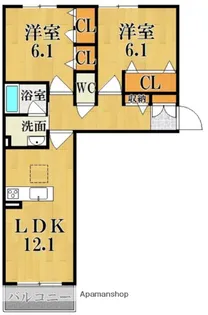 サニーレジデンス【1階】の間取り