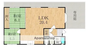 奈良県奈良市左京3丁目【一戸建】の間取り