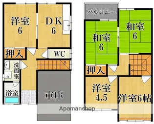 奈良県奈良市平松5丁目【一戸建】の間取り