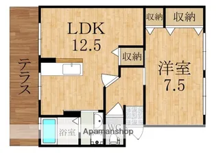ロイヤルアーバン【1階】の間取り
