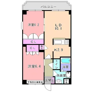 ウィルコートⅡ【3階】の間取り