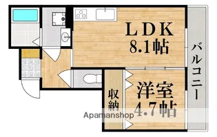 クレアール五位堂【3階】の間取り