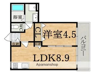 クレアール五位堂【2階】の間取り