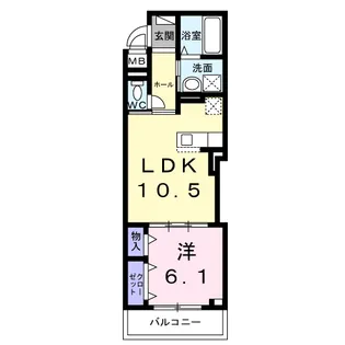 アルティザン九条【2階】の間取り