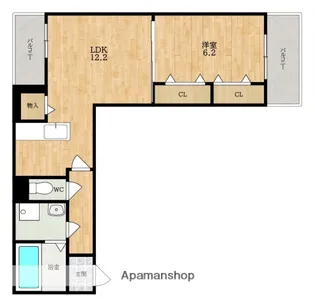 奈良県奈良市杏町【アパート】の間取り