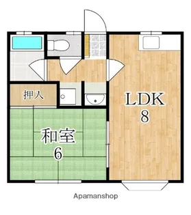 満田ハイツ【1階】の間取り