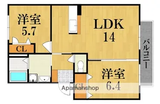 エトワールD棟【2階】の間取り
