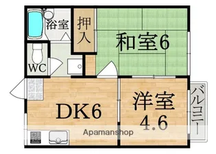 エステートピアオクムラ【2階】の間取り