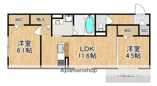 萩Ⅱ【2階】の間取り