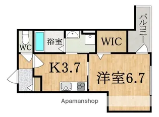 (仮称)クレアール学園中【2階】の間取り