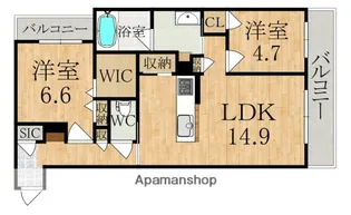 テラッセ奈良公園【3階】の間取り