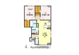 サニーヒロⅡ【1階】の間取り