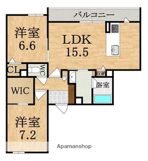 シャーメゾンアイメール【2階】の間取り