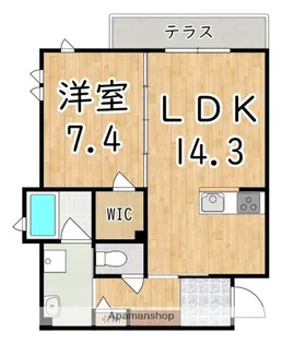 ベル・フィオーレ【1階】の間取り