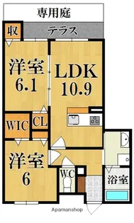 アリスティオ【1階】の間取り