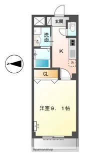 グランコート柚ノ木Ⅱ【1階】の間取り