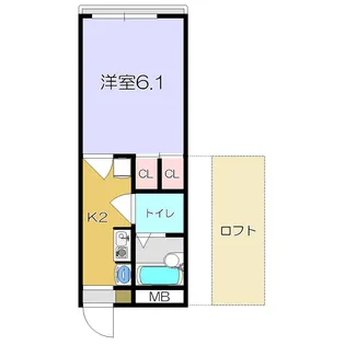 レオパレス清都【102号室】の間取り