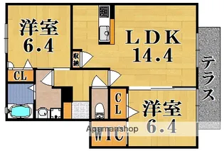 ブリーズ コート【1階】の間取り