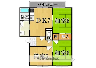 奈良県奈良市押熊町【アパート】の間取り