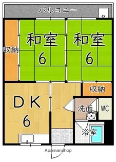 石田マンション【4階】の間取り
