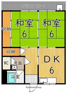 石田マンション【4階】の間取り